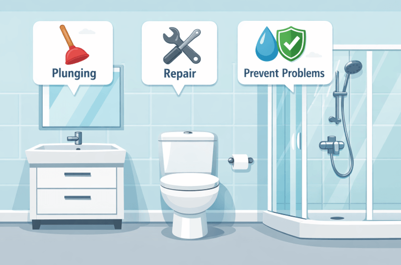 Common Bathroom Plumbing Problems and How to Prevent Them
